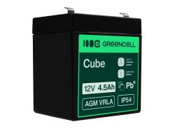 Green Cell® Batterie AGM 12V 4.5Ah accumulateur au Gel UPS Système Batterie de secours Batterie de résérve