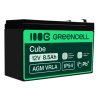 Green Cell® Batterie AGM 12V 8.5Ah accumulateur au Gel Jouets Installations d'alarme Véhicules pour enfants