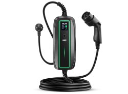 Green Cell Chargeur Mobile 3.6kW Type 2 de Schuko 6.5m GC PowerCable pour les Voitures Électriques et les Plug-In Hybrides