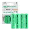 4x Piles AA R6 2600mAh Ni-MH Batteries rechargeables Green Cell