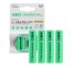 4x Piles AAA R3 950mAh Ni-MH Batteries rechargeables Green Cell