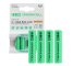 4x Piles AAA R3 800mAh Ni-MH Batteries rechargeables Green Cell