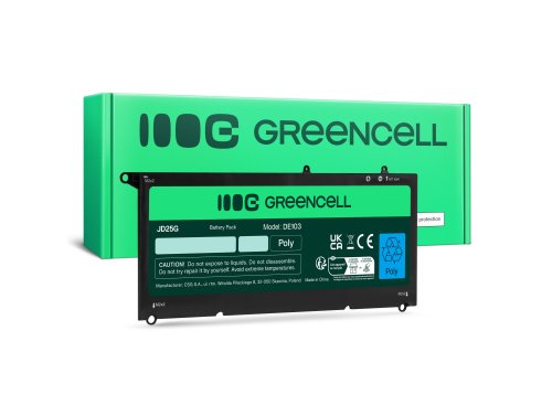 Green Cell Batterie 90V7W JD25G pour Dell XPS 13 9343 9350