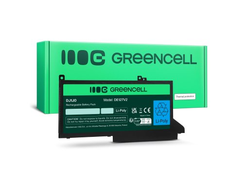 Green Cell Batterie DJ1J0 pour Dell Latitude 7280 7290 7380 7390 7480 7490