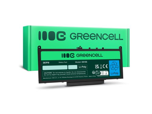 Green Cell Batterie J60J5 MC34Y pour Dell Latitude E7270 E7470